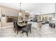 Open concept kitchen with dining area, granite counters and stainless steel appliances at 5428 E Windstone Trl, Cave Creek, AZ 85331