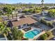 Beautiful desert neighborhood, home with pool, desert landscaping and mountain views at 5802 E Spring Rd, Scottsdale, AZ 85254