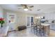 Open kitchen layout with a center island, stainless steel appliances, and direct access to the backyard at 8135 N Central Ave # 1, Phoenix, AZ 85020