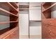 Walk-in closet with shelving and drawers at 9636 N 53Rd Ave, Glendale, AZ 85302