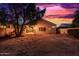 Spacious backyard featuring a covered patio with string lights, perfect for outdoor entertaining at 10735 W Bermuda Dr, Avondale, AZ 85392