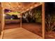 Covered patio with string lights creating a cozy outdoor space for relaxing and entertaining at 10735 W Bermuda Dr, Avondale, AZ 85392