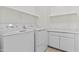 Well-lit laundry room with washer, dryer, built-in cabinets and folding counter at 1225 N 36Th St # 1015, Phoenix, AZ 85008