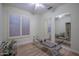 Flex room featuring an exercise machine and views of backyard at 3237 E Park Ave, Gilbert, AZ 85234