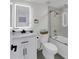 Bathroom with a sleek, modern vanity with illuminated mirror and black fixtures at 3401 N 37Th St # 14, Phoenix, AZ 85018