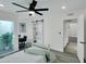 Bedroom features closet with sliding door and opens to the ensuite bathroom and lovely side patio at 3401 N 37Th St # 14, Phoenix, AZ 85018