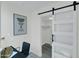 Bedroom features small workstation and closet with unique sliding door at 3401 N 37Th St # 14, Phoenix, AZ 85018