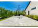Backyard basketball court has manicured greenery that offers privacy and beauty at 4021 E Glenrosa Ave, Phoenix, AZ 85018