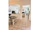 Spacious open concept layout with dining, living, and fireplace areas at 4628 W Whispering Wind Dr, Glendale, AZ 85310
