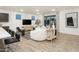Bright living area with modern furniture, sleek TV setup, and an open flow to the kitchen at 4920 W Walatowa St, Laveen, AZ 85339