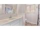 Bathroom featuring a spacious sink, tile floors, and new shower at 5226 W Redfield Rd, Glendale, AZ 85306