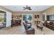 Cozy seating area with a dry bar and mountain views at 6133 W Fetlock Ter, Phoenix, AZ 85083