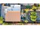 A bird's eye view of a modern home featuring a putting green, pool, and outdoor entertainment area at 6525 E Cave Creek Rd # 40, Cave Creek, AZ 85331