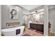 Luxurious bathroom with soaking tub, walk-in shower, double vanity, and modern design at 6525 E Cave Creek Rd # 40, Cave Creek, AZ 85331