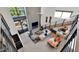 Open-concept living space featuring a fireplace, large windows, and view from above at 6525 E Cave Creek Rd # 40, Cave Creek, AZ 85331
