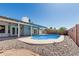 Enjoy backyard pool, patio, and desert landscaping at 676 W Shawnee Dr, Chandler, AZ 85225
