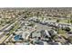 Aerial view of the community with green spaces at 7536 W Sequoia Dr, Glendale, AZ 85308