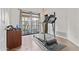 Exercise room with treadmill and large window at 7536 W Sequoia Dr, Glendale, AZ 85308