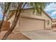 Charming single-story home featuring a two-car garage, stucco exterior, and low-maintenance landscaping on a sunny day at 7716 W Pueblo Ave, Phoenix, AZ 85043