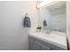 Updated bathroom features single sink vanity, modern fixtures, and neutral colors at 7801 N 44Th Dr # 1003, Glendale, AZ 85301