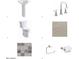 Bathroom fixtures featuring a sink, faucet, toilet, floor tile and accessories at 8366 E Old Paint Trl # 3, Scottsdale, AZ 85266