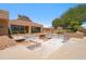 Community pool needing renovation; structure has beige siding and is surrounded by desert trees at 11079 N 110Th Pl, Scottsdale, AZ 85259