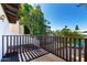 Deck with a view of lush greenery, a swimming pool, and beautiful blue skies at 1134 E Driftwood Dr, Tempe, AZ 85283
