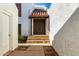Charming home entrance with stairs and unique architectural details at 1134 E Driftwood Dr, Tempe, AZ 85283