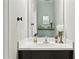 Stylish bathroom vanity with a clean, white countertop and decorative elements, providing a serene and inviting atmosphere at 12176 E Chevelon Trl, Gold Canyon, AZ 85118