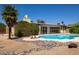 Inviting backyard pool with ample space for relaxing and entertaining at 12811 N 44Th Dr, Glendale, AZ 85304