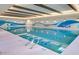 Indoor community pool with artistic accents, and ladder access at 17179 S 174Th S Dr, Goodyear, AZ 85338