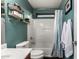 Bathroom features a single sink vanity, toilet, and tub with shower at 17363 W Lisbon Ln, Surprise, AZ 85388