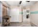 Bedroom features neutral walls, carpet flooring, ceiling fan and closet at 17363 W Lisbon Ln, Surprise, AZ 85388