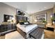 A luxurious bedroom features a stylish king bed, modern decor, and ample space for comfort at 18927 N 101St St, Scottsdale, AZ 85255