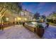 Picturesque courtyard features a fountain, mature trees, and ample seating at 18927 N 101St St, Scottsdale, AZ 85255