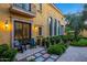 Exterior patio features outdoor seating and manicured garden at 18927 N 101St St, Scottsdale, AZ 85255