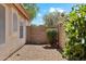 Low maintenance backyard with gravel and block wall provides privacy and easy care at 19127 N 79Th Dr, Glendale, AZ 85308