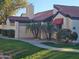 Inviting home exterior with red tile roof, desert landscaping, and a well-maintained lawn at 2123 E Kirkland Ln # 3, Tempe, AZ 85281