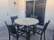 Comfortable outdoor seating area with round table, ideal for entertaining guests at 2123 E Kirkland Ln # 3, Tempe, AZ 85281