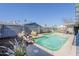 Backyard pool with landscaping and water feature at 2202 W Enid Ave, Mesa, AZ 85202