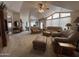 Spacious living room with vaulted ceiling and comfortable seating at 316 S 74Th Way, Mesa, AZ 85208