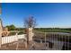 Charming balcony with seating provides scenic views of the golf course and surroundings at 33828 N Pate Pl, Cave Creek, AZ 85331