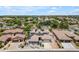 Bird's-eye view of a beautiful single-Gathering home with a well-manicured front yard and desert landscaping at 3806 E Taurus Pl, Chandler, AZ 85249