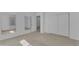 This bedroom features a double closet and neutral carpet at 3806 E Taurus Pl, Chandler, AZ 85249