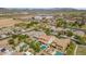 Bird's eye view of the property highlighting its backyard pool and proximity to nearby shopping centers at 3813 W Lapenna Dr, New River, AZ 85087