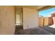 Back porch with a view of a large backyard with a wooden fence at 4219 W Citrus Way, Phoenix, AZ 85019
