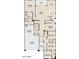 Open-concept floor plan featuring a large great room, kitchen, three bedrooms, and a two car garage at 47214 W Cansados Rd, Maricopa, AZ 85139