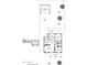 Detailed floor plan showing layout of living room, bedrooms, kitchen, and garage at 1309 W Lynwood St, Phoenix, AZ 85007