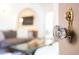 Unique crystal doorknob with an open view to living room at 1309 W Lynwood St, Phoenix, AZ 85007