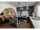 Beautiful kitchen with custom cabinetry, stainless steel appliances, and a stylish island at 1309 W Lynwood St, Phoenix, AZ 85007